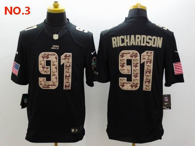 Men's New York Jets #91 Sheldon Richardson Jersey NO.3;
